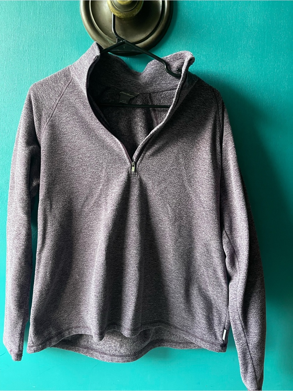 Eddie Bauer Purple Quarter-Zip Pullover